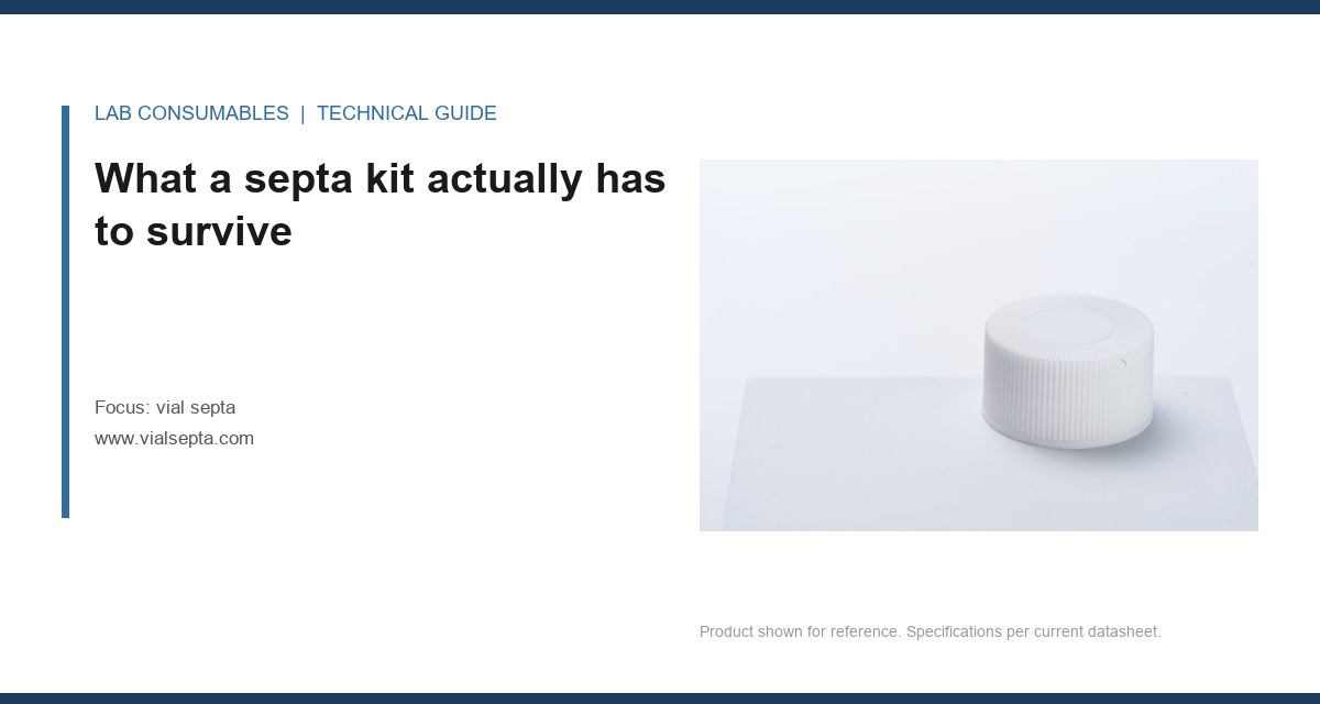What a septa kit actually has to survive