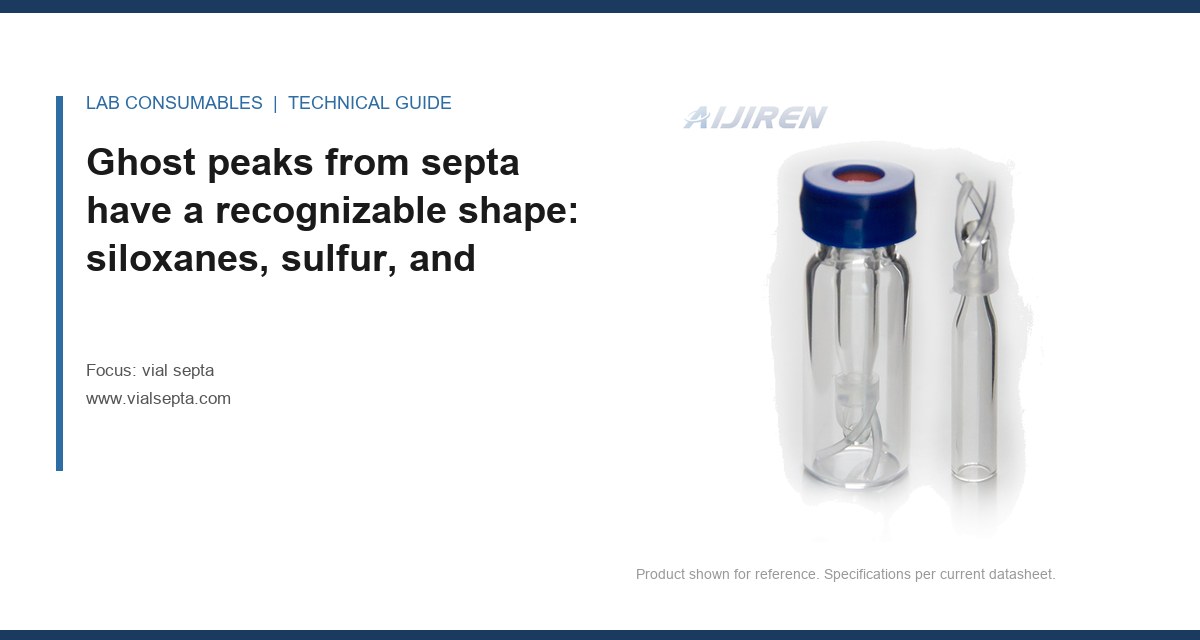 Ghost peaks from septa have a recognizable shape: siloxanes, sulfur, and